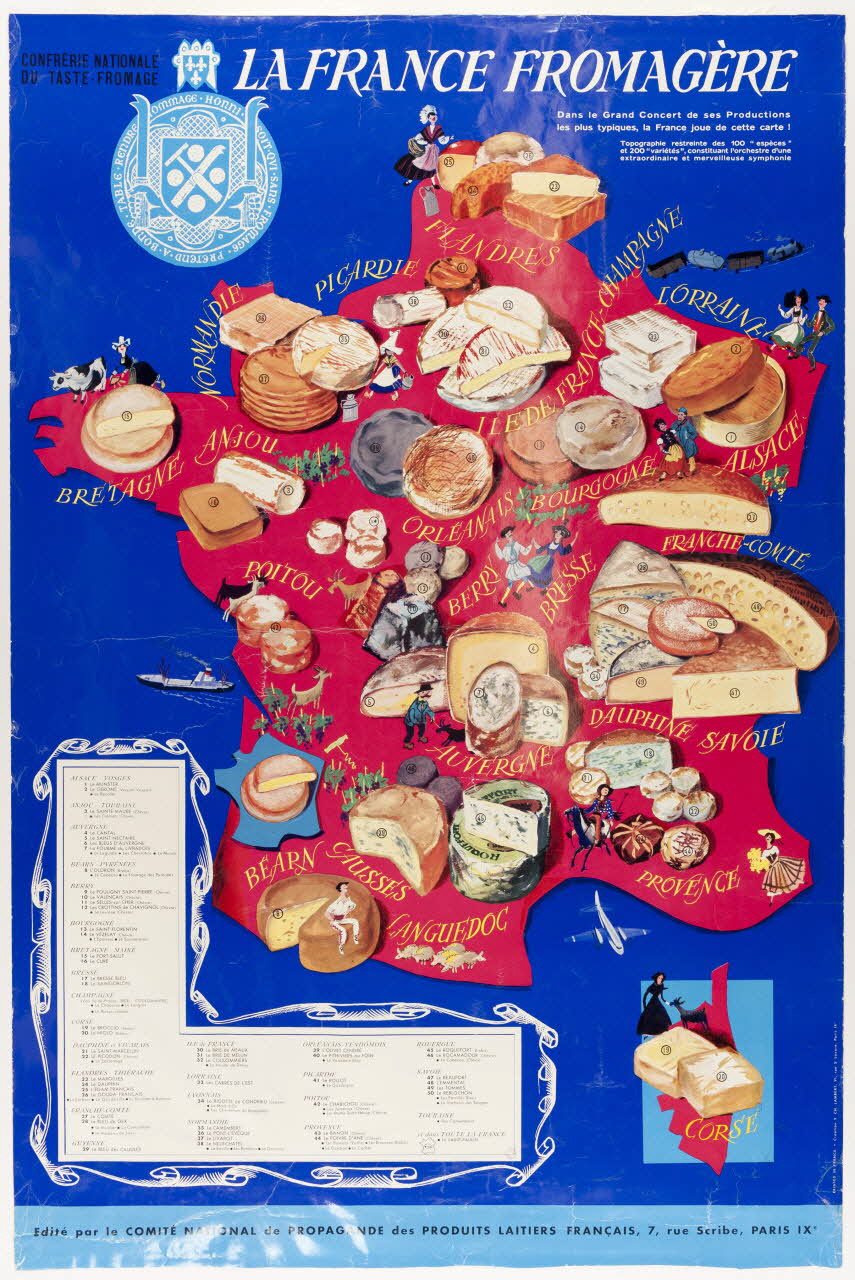 estampe LA FRANCE FROMAGERE 1962.36.2 Photo