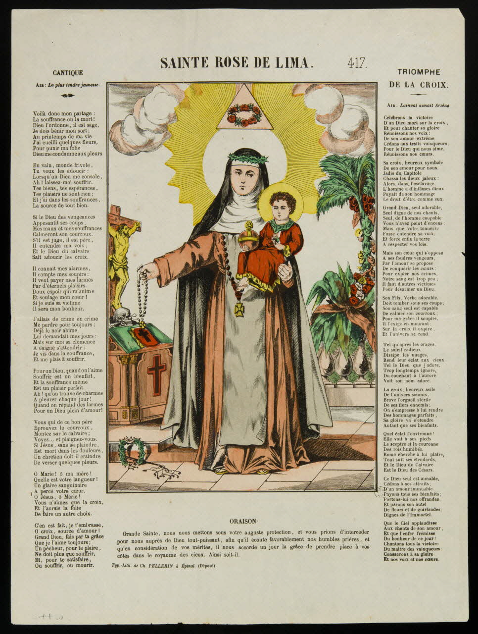 estampe SAINTE ROSE DE LIMA 1962.44.15 Photo