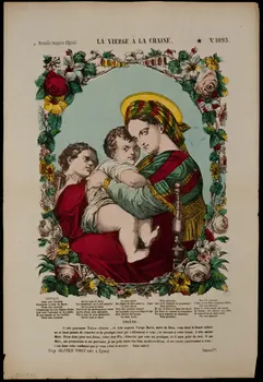estampe LA VIERGE A LA CHAISE. 1962.44.20 Photo