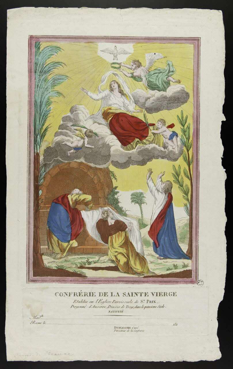 estampe CONFRERIE DE LA SAINTE VIERGE 1962.44.5 Photo