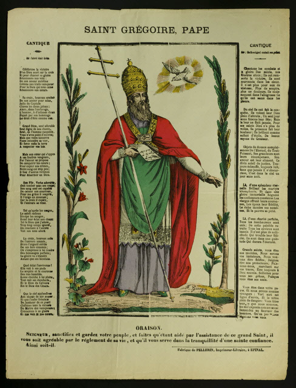 estampe SAINT GREGOIRE, PAPE 1962.44.9 Photo