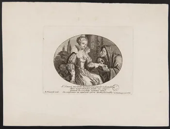 estampe Vieille femme chiromancienne 1962.46.49 Photo