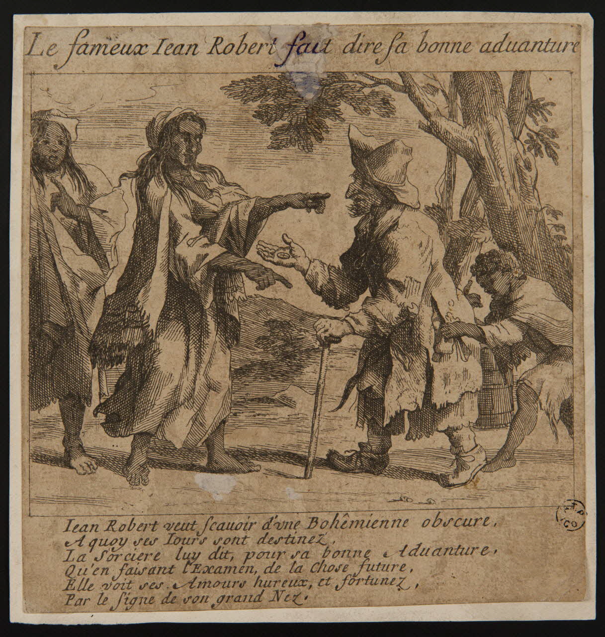 estampe Le fameux Iean Robert fait dire sa bonne aduanture 1962.46.50 Photo