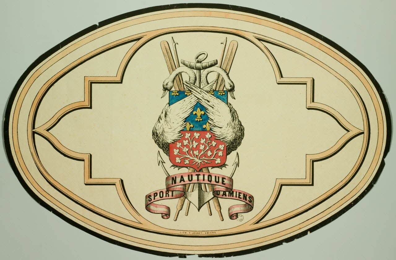 Jeunet T. blason SPORT NAUTIQUE D'AMIENS Amiens 1858-1863 1962.53.1 Photo