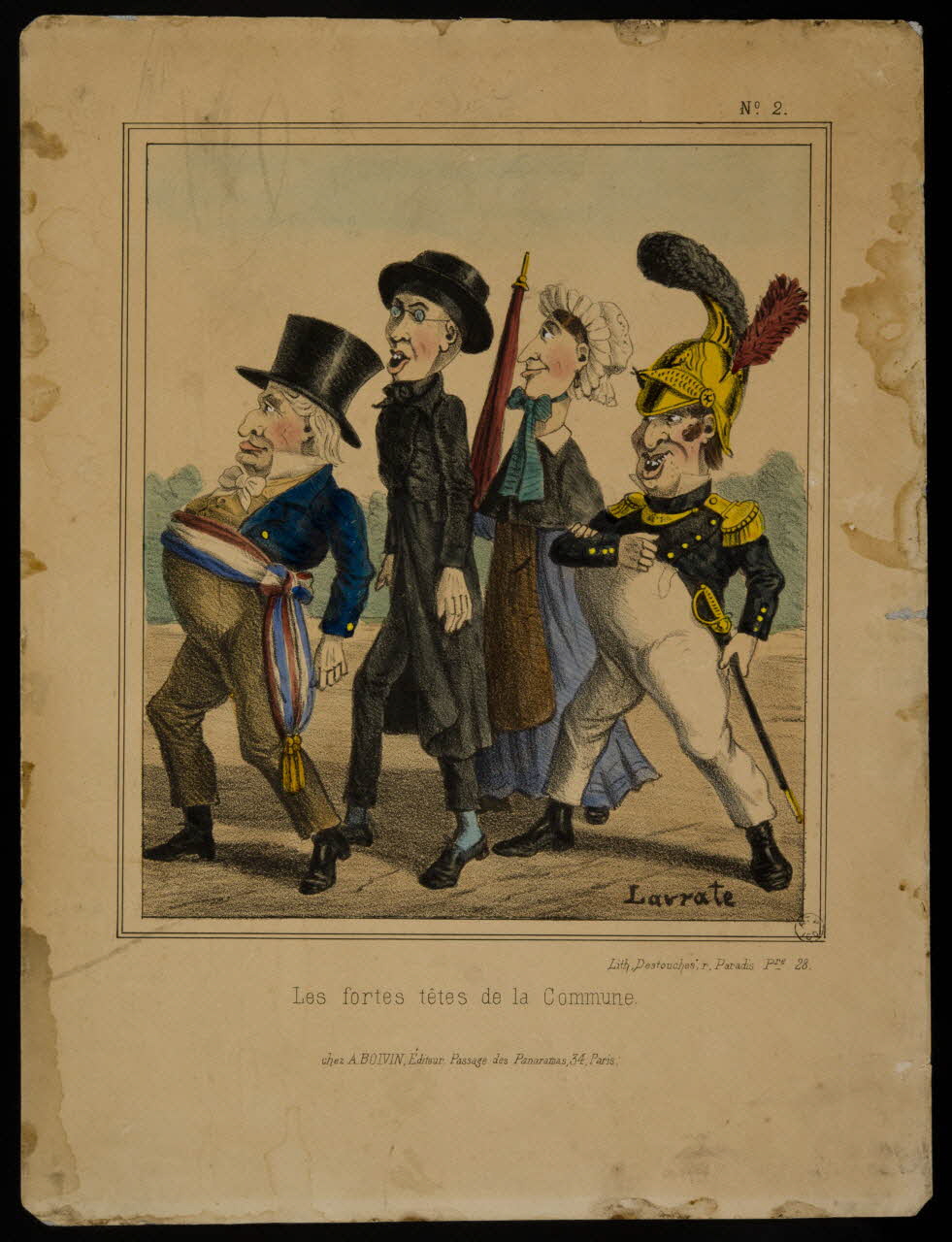 estampe Les fortes têtes de la Commune. 1962.65.2 Photo