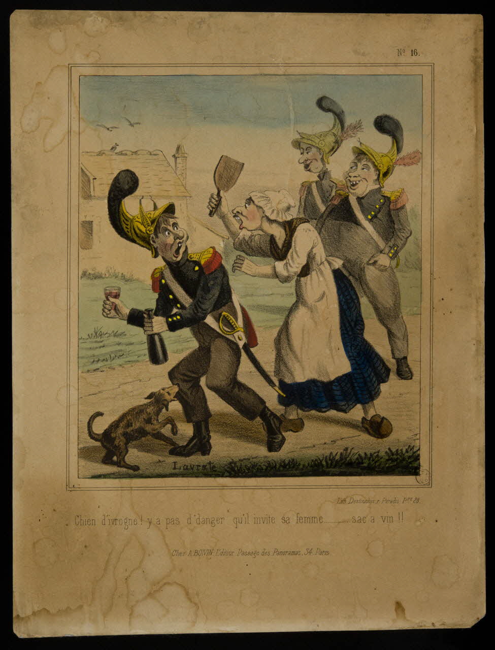 estampe Chien d'ivrogne ! ... 1962.65.3 Photo