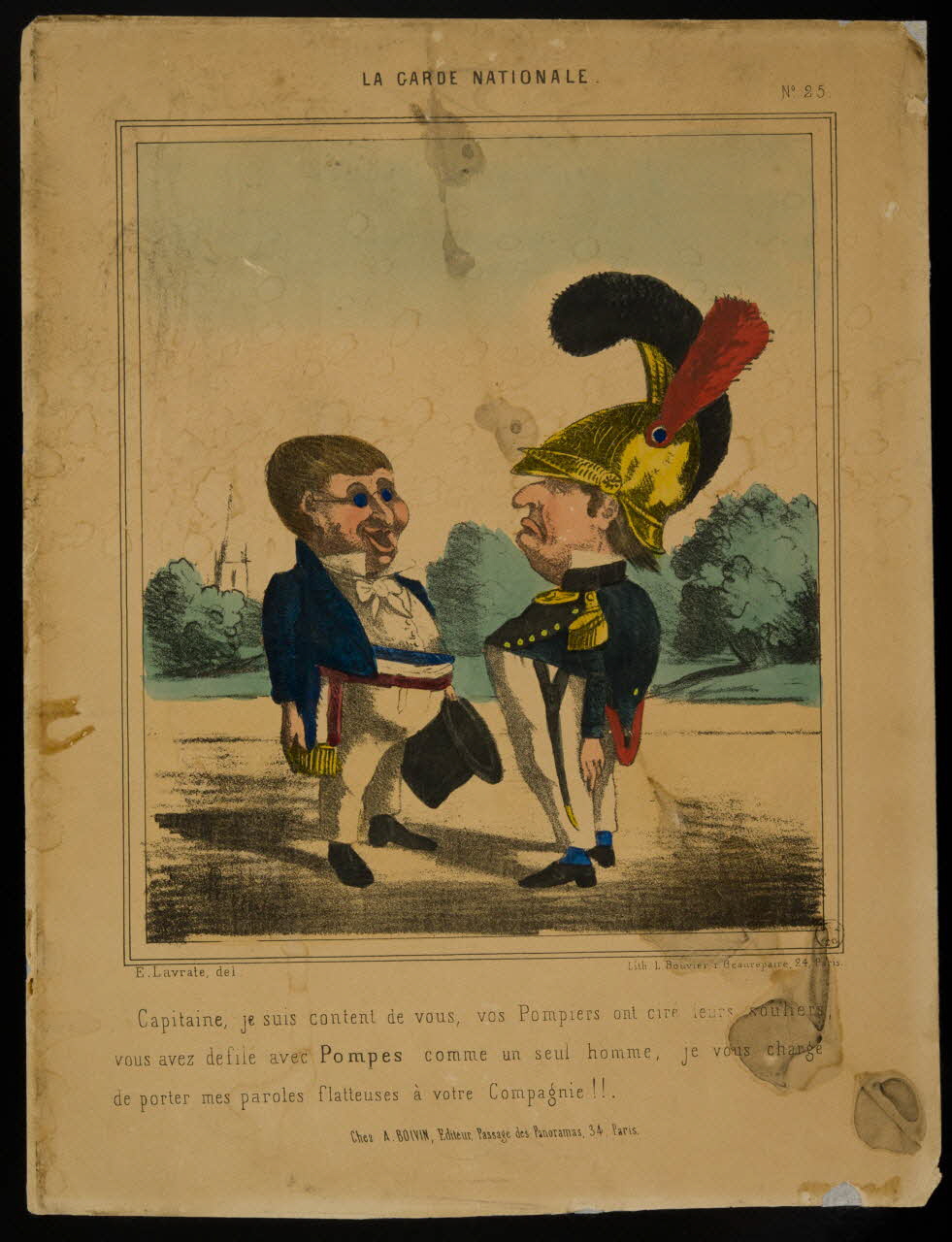 estampe LA GARDE NATIONALE. 1962.65.5 Photo