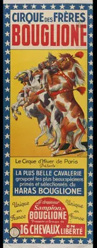affiche CIRQUE DES FRERES  BOUGLIONE  LA PLUS BELLE CAVALERIE 1962.67.171 Photo