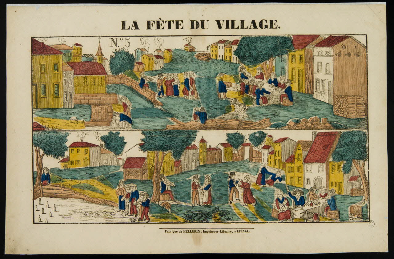 estampe LA FETE DU VILLAGE. 1962.69.10 Photo