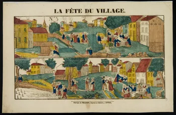 estampe LA FETE DU VILLAGE. 1962.69.10  Photo