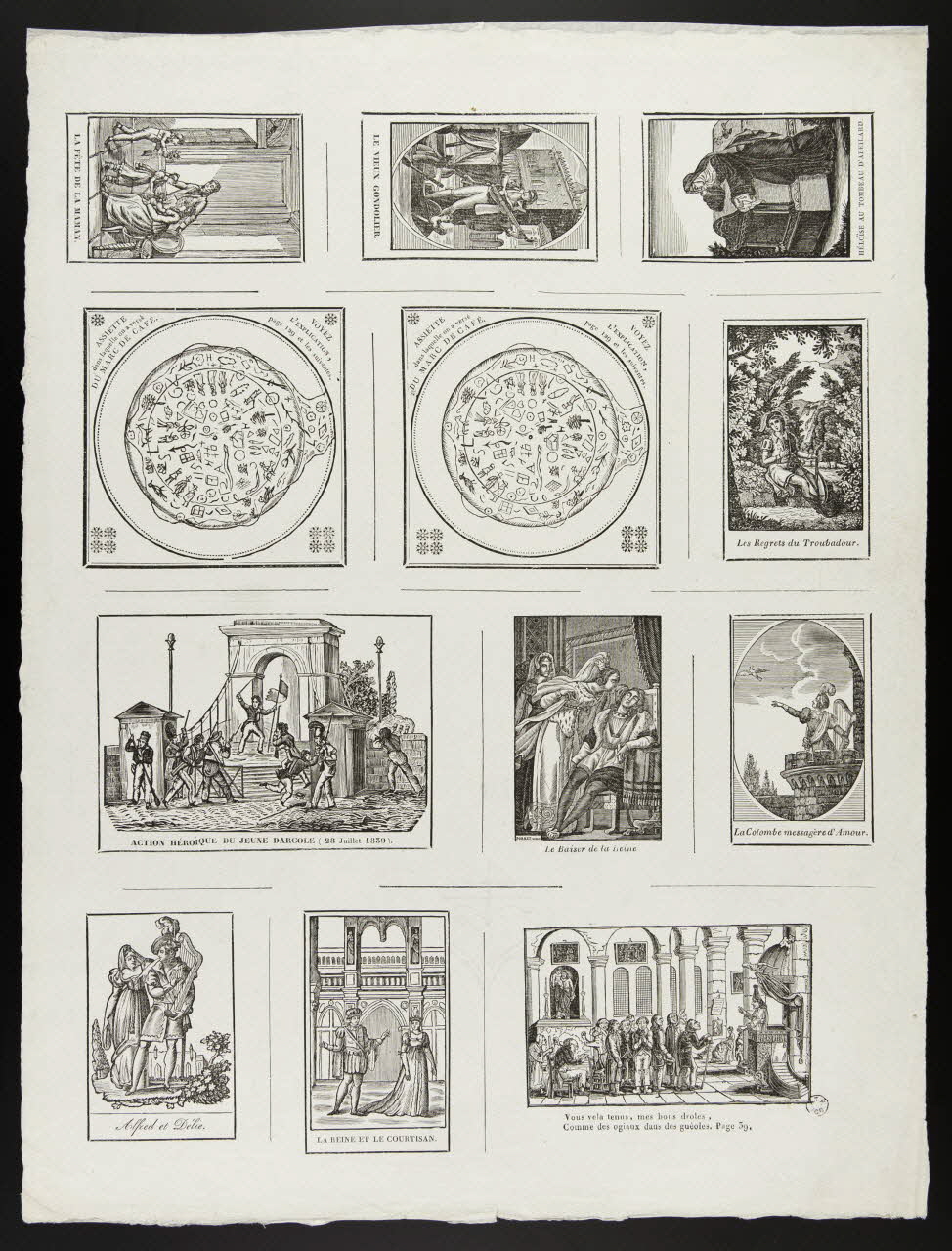 Antoine Thiébault ; Henri Désiré Porret imagerie ancienne LE VIEUX GONDOLIER. Lille 1829-1837 1962.69.15 Photo