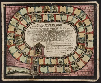 imagerie ancienne LE JEU ROYAL DE L'OYE 1962.70.1 Photo Mucem