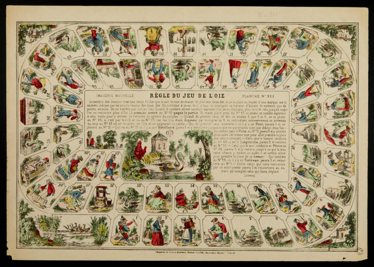 jeu de l'oie REGLE DU JEU DE L'OIE 1962.70.7 Photo
