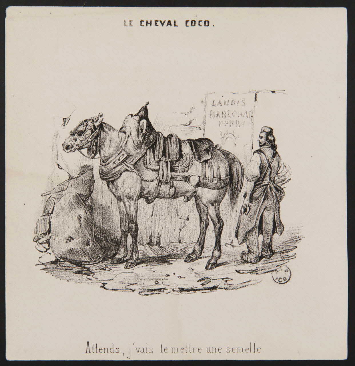 estampe LE CHEVAL COCO. 1963.117.21 Photo