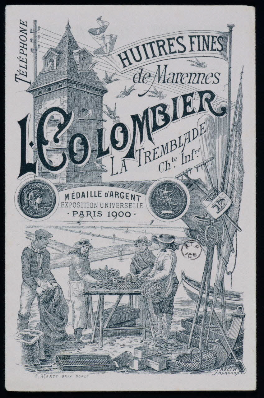 estampe HUITRES DE MARENNES 1963.117.24 Photo