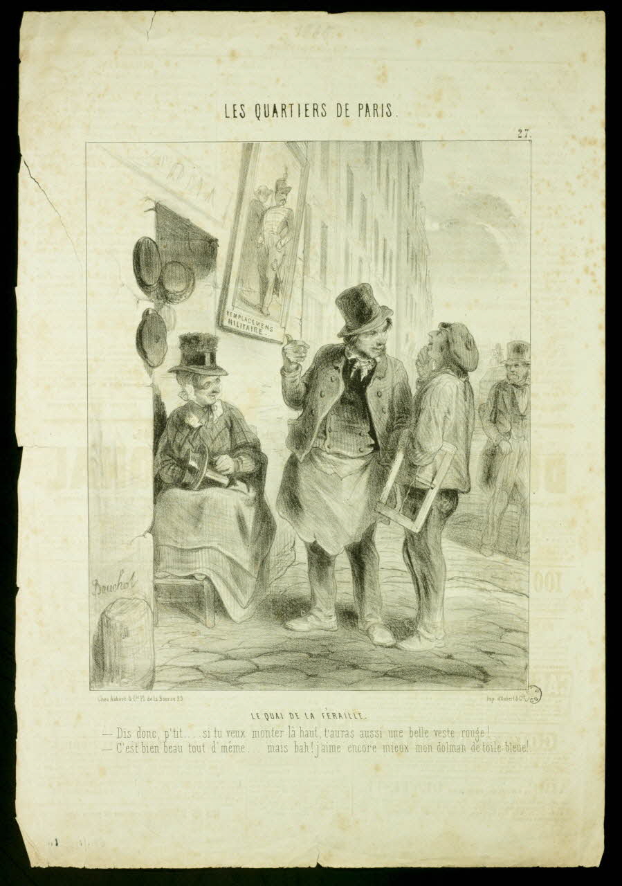 estampe LES QUARTIERS DE PARIS. 1963.117.49 Photo