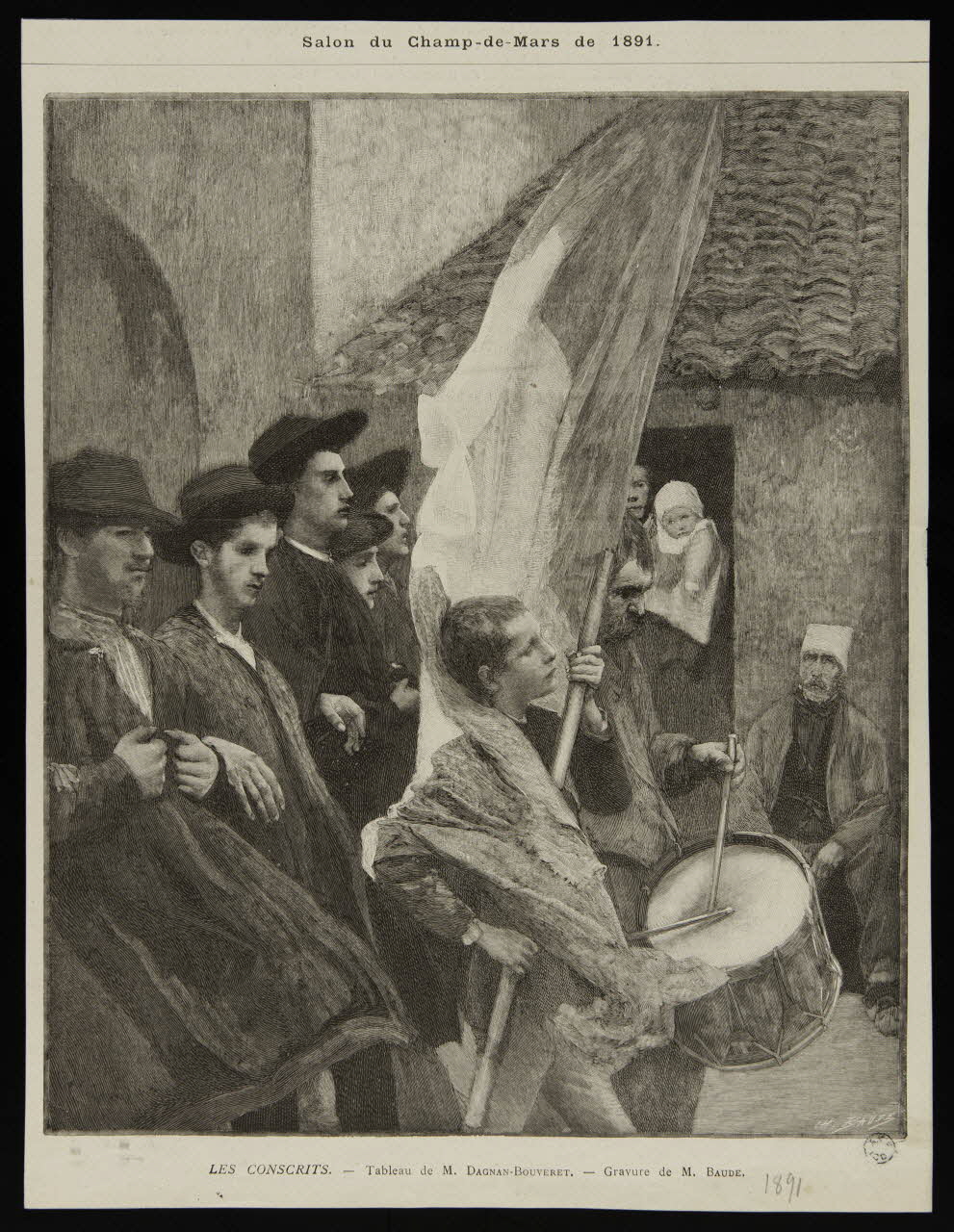 estampe LES CONSCRITS. 1963.117.54 Photo