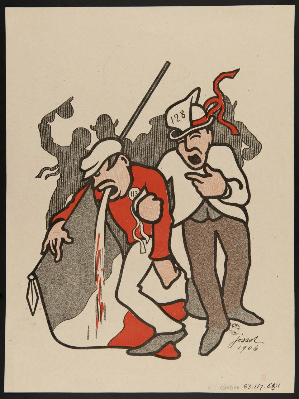 estampe Le porteur de drapeau malade. 1963.117.65.1 Photo