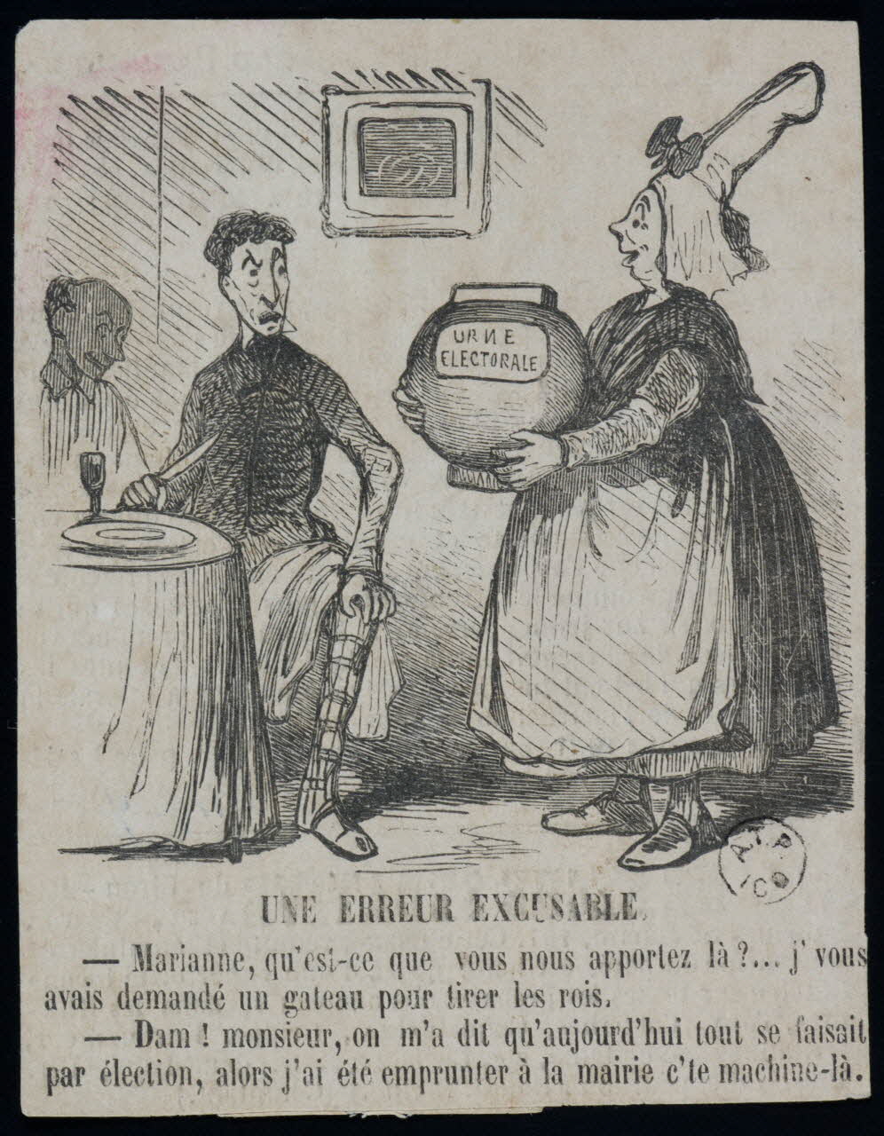 estampe UNE ERREUR EXCUSABLE. 1963.117.9 Photo