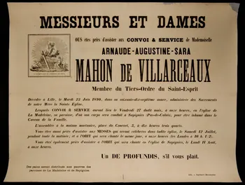 estampe Faire-part de décès 1963.124.12 Photo