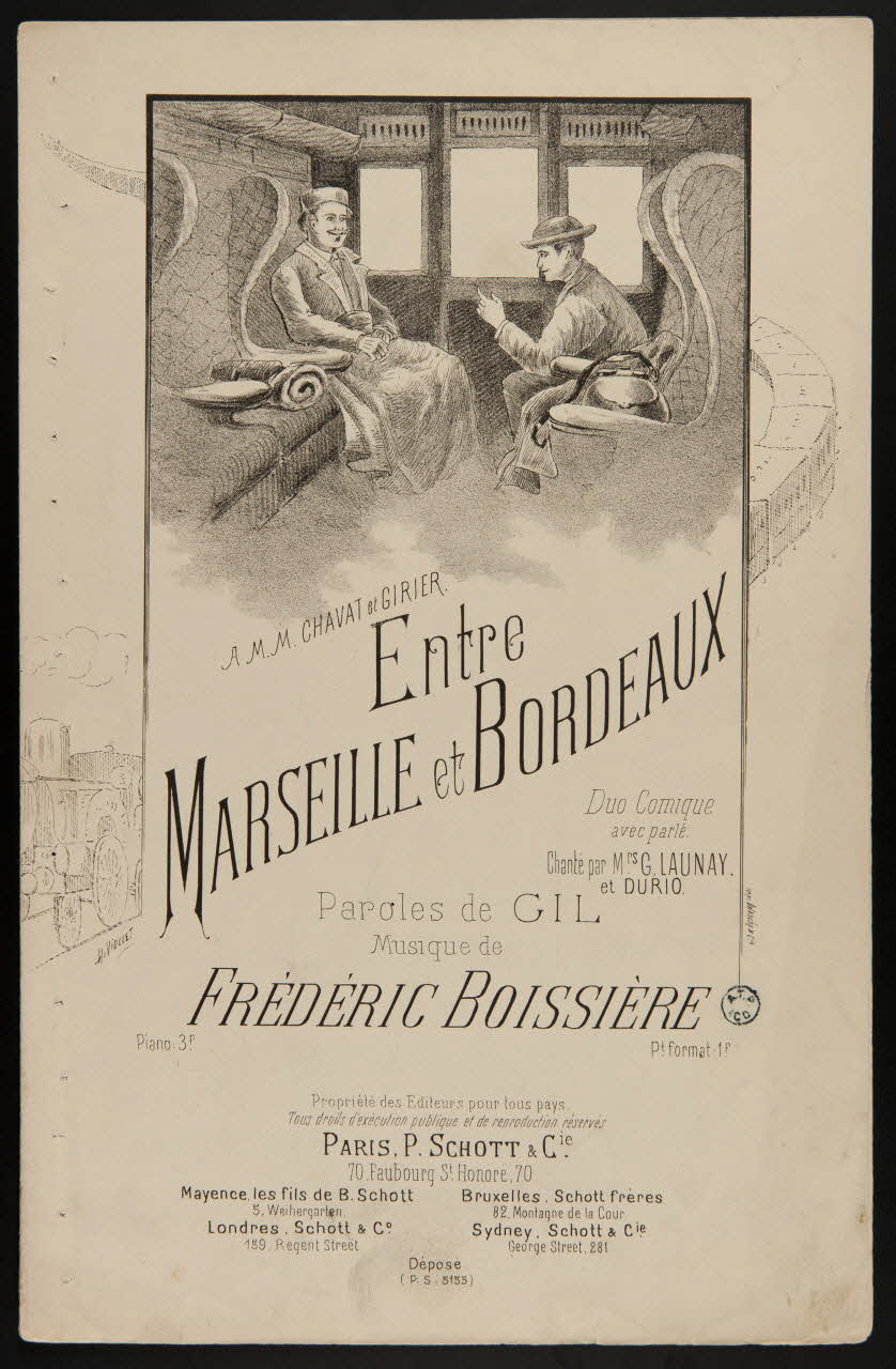 estampe Entre  Marseille et Bordeaux 1963.136.141 Photo
