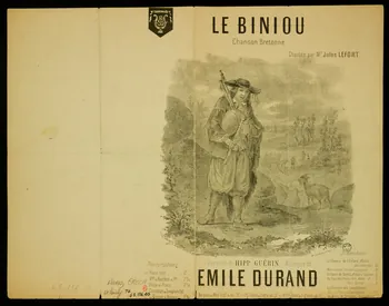 estampe LE BINIOU  Chanson Bretonne 1963.136.40 Photo