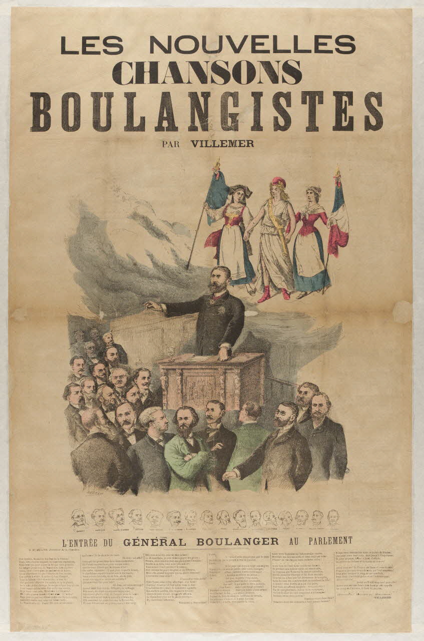 estampe LES NOUVELLES  CHANSONS  BOULANGISTES 1963.136.49 Photo