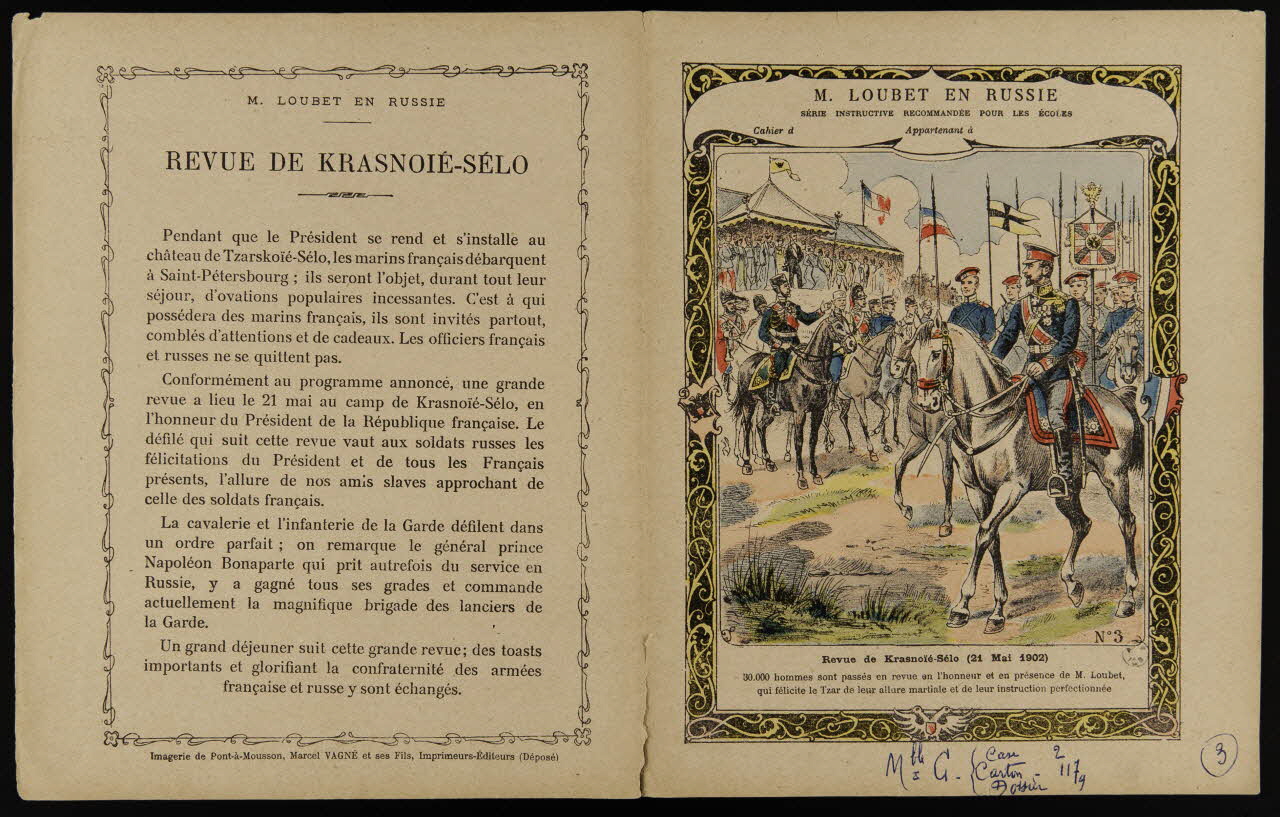 estampe Revue de Krasnoïé-Sélo (21 Mai 1902) 1963.144.105 Photo