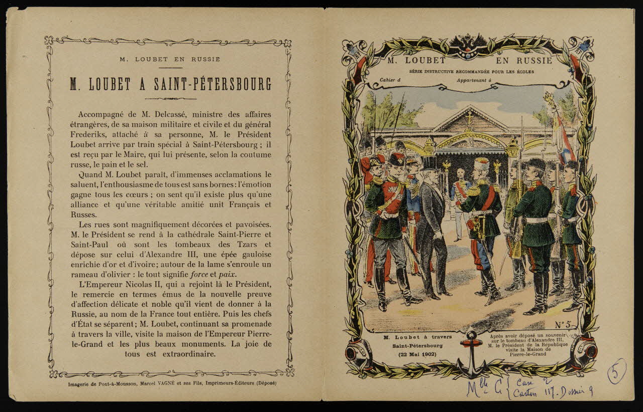 estampe M. Loubet à travers  Saint-Pétersbourg  (22 Mai 1902) 1963.144.107 Photo