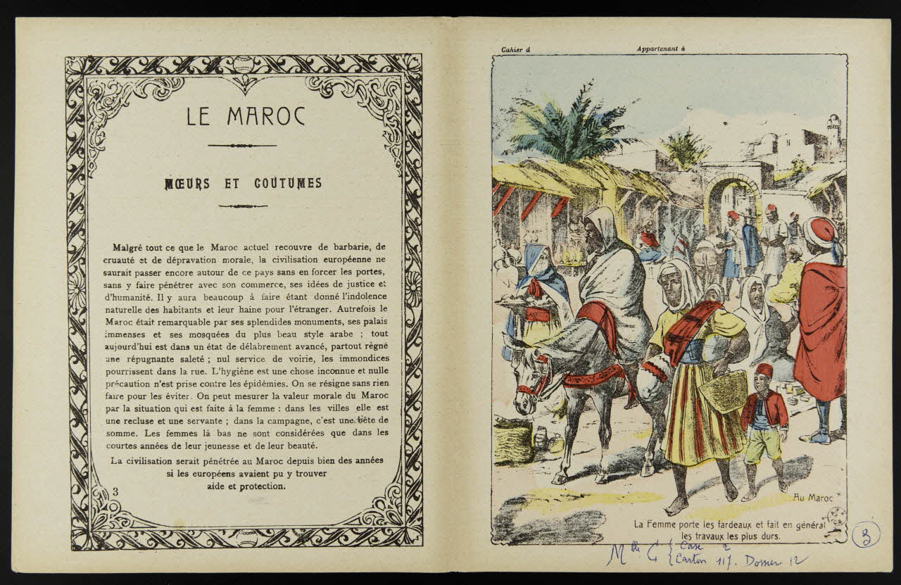 estampe LE MAROC  MOEURS ET COUTUMES 1963.144.127 Photo