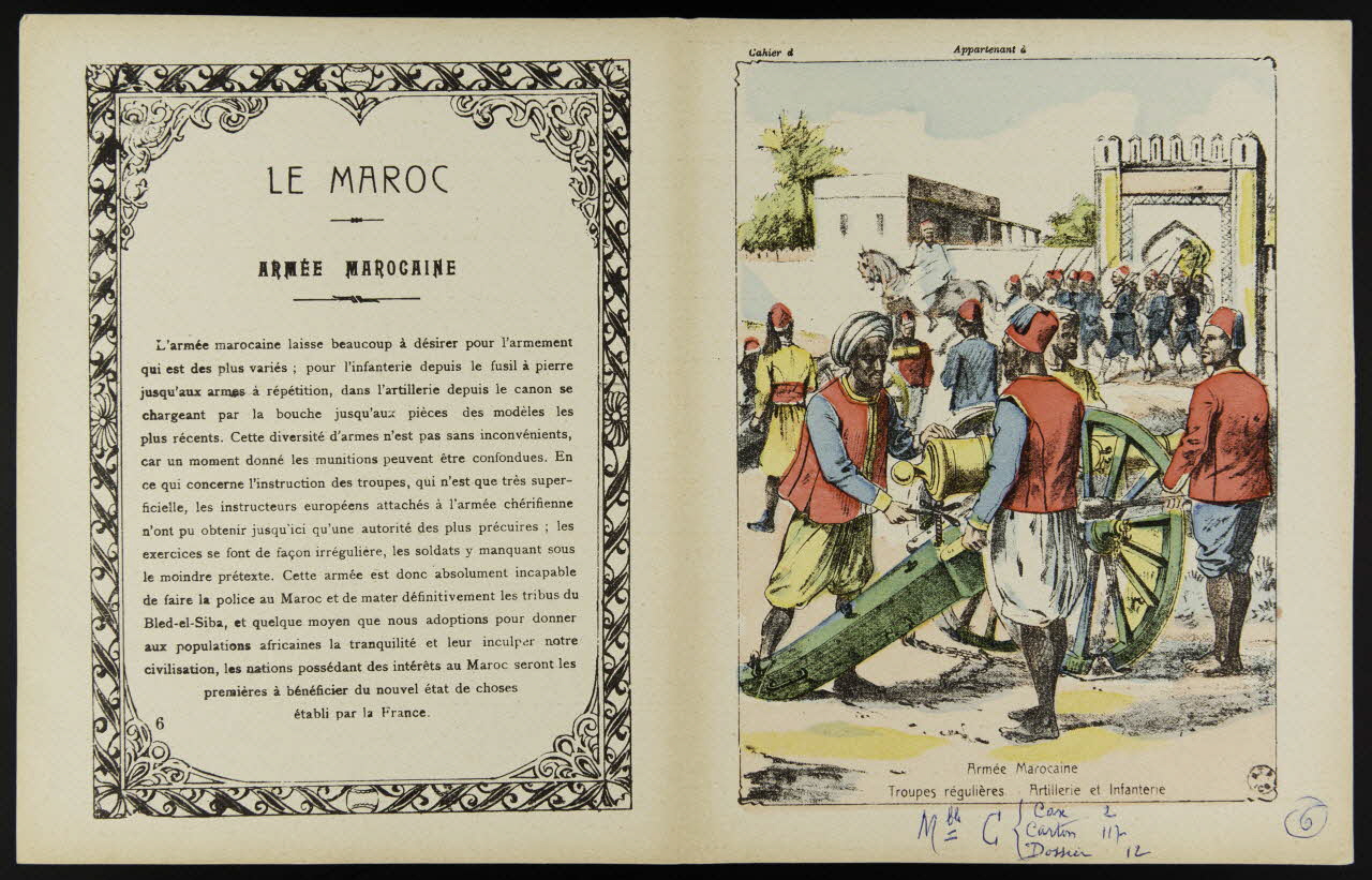 estampe LE MAROC  ARMEE MAROCAINE 1963.144.130 Photo