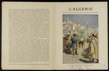 estampe L'ALGERIE  5. - le consul Levacher placé devant la bouche d'un canon. 1963.144.161 Photo