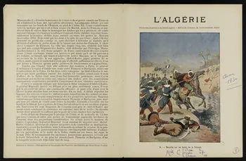 estampe L'ALGERIE  8. - Bataille sur les bords de la Sikkah. 1963.144.164 Photo