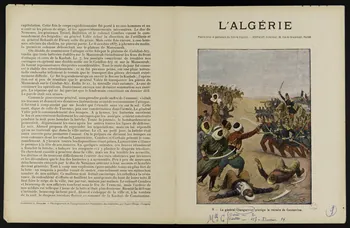 estampe L'ALGERIE  9. - Le général Changarnier protège la retraite de Constantine. 1963.144.165 Photo