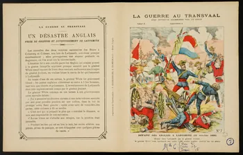 estampe LA GUERRE AU TRANSVAAL  DEFAITE DES ANGLAIS A LADYSMITH (31 Octobre 1899) 1963.144.181  Photo