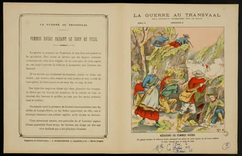 estampe LA GUERRE AU TRANSVAAL  HEROISME DE FEMMES BOËRS 1963.144.183  Photo