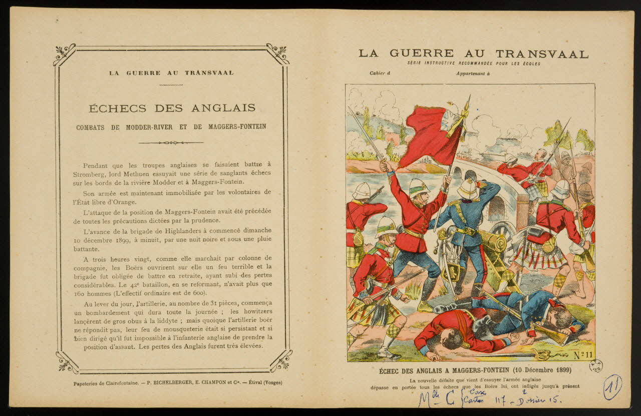 estampe LA GUERRE AU TRANSVAAL  ECHEC DES ANGLAIS A MAGGERS-FONTEIN (10 Décembre 1899) 1963.144.185 Photo