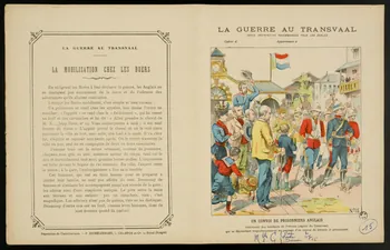 estampe LA GUERRE AU TRANSVAAL  UN CONVOI DE PRISONNIERS ANGLAIS 1963.144.189  Photo