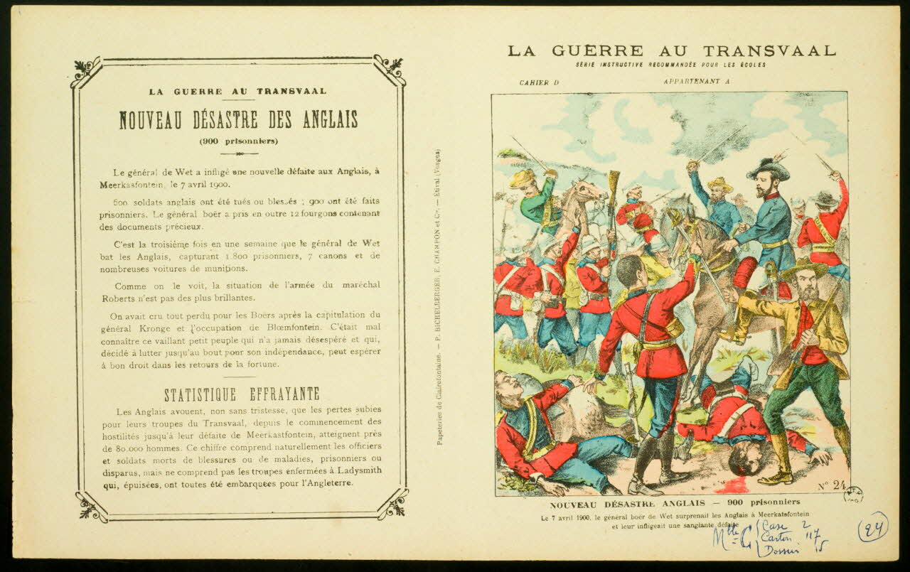 estampe LA GUERRE AU TRANSVAAL 1963.144.198 Photo