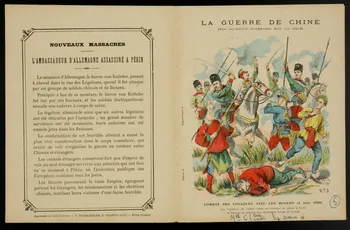 estampe LA GUERRE DE CHINE  COMBAT DES COSAQUES AVEC LES BOXERS (3 juin 1900) 1963.144.207  Photo