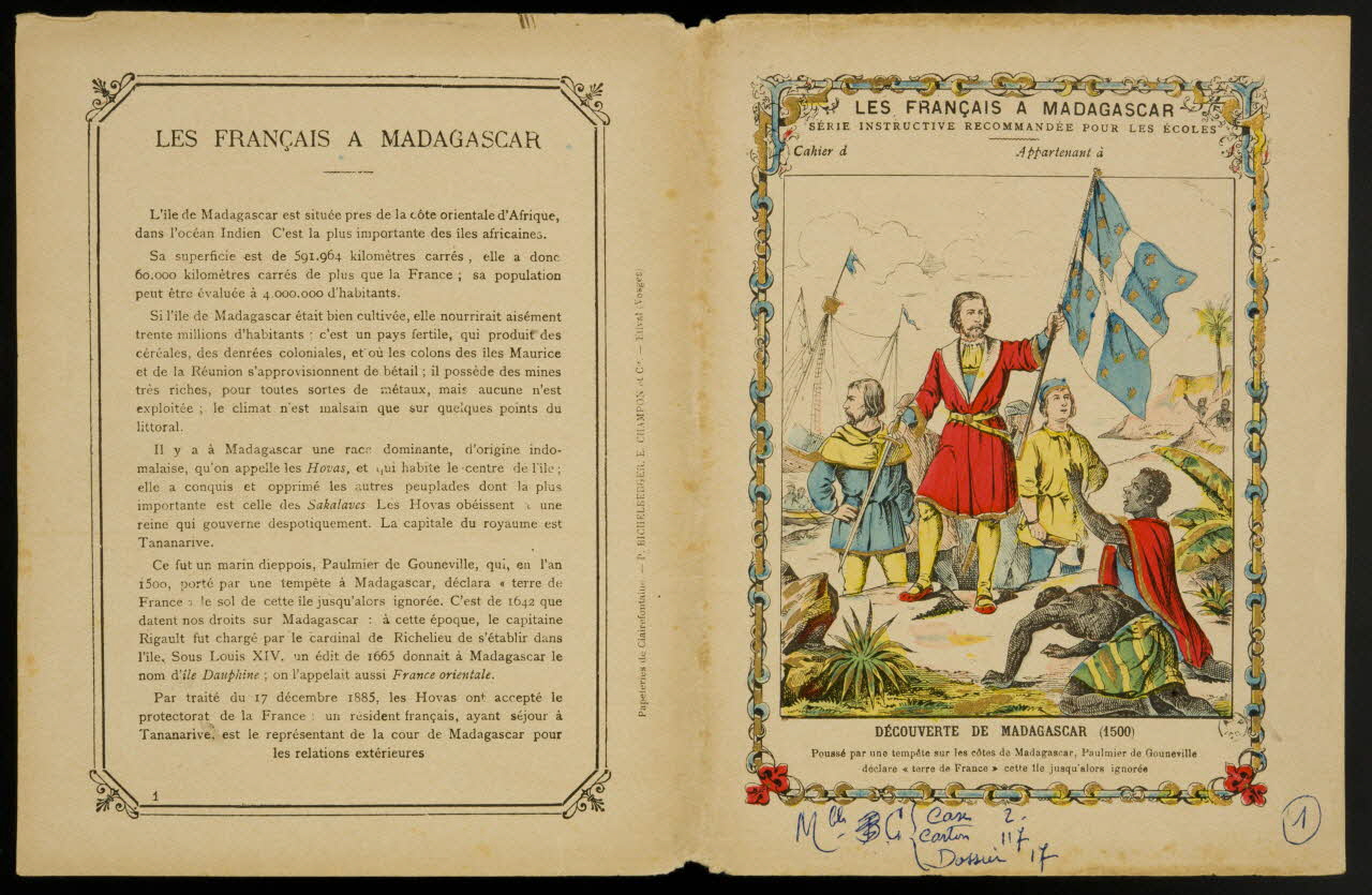 estampe LES FRANCAIS A MADAGASCAR  DECOUVERTE DE MADAGASCAR 1963.144.219 Photo