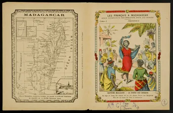 estampe LES FRANCAIS A MADAGASCAR  COUTUME MALGACHE - LA DANSE DES OISEAUX 1963.144.220  Photo
