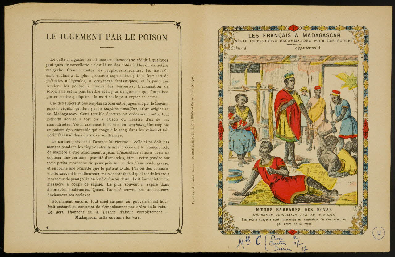 estampe LES FRANCAIS A MADAGASCAR  MOEURS BARBARES DES HOVAS 1963.144.222 Photo