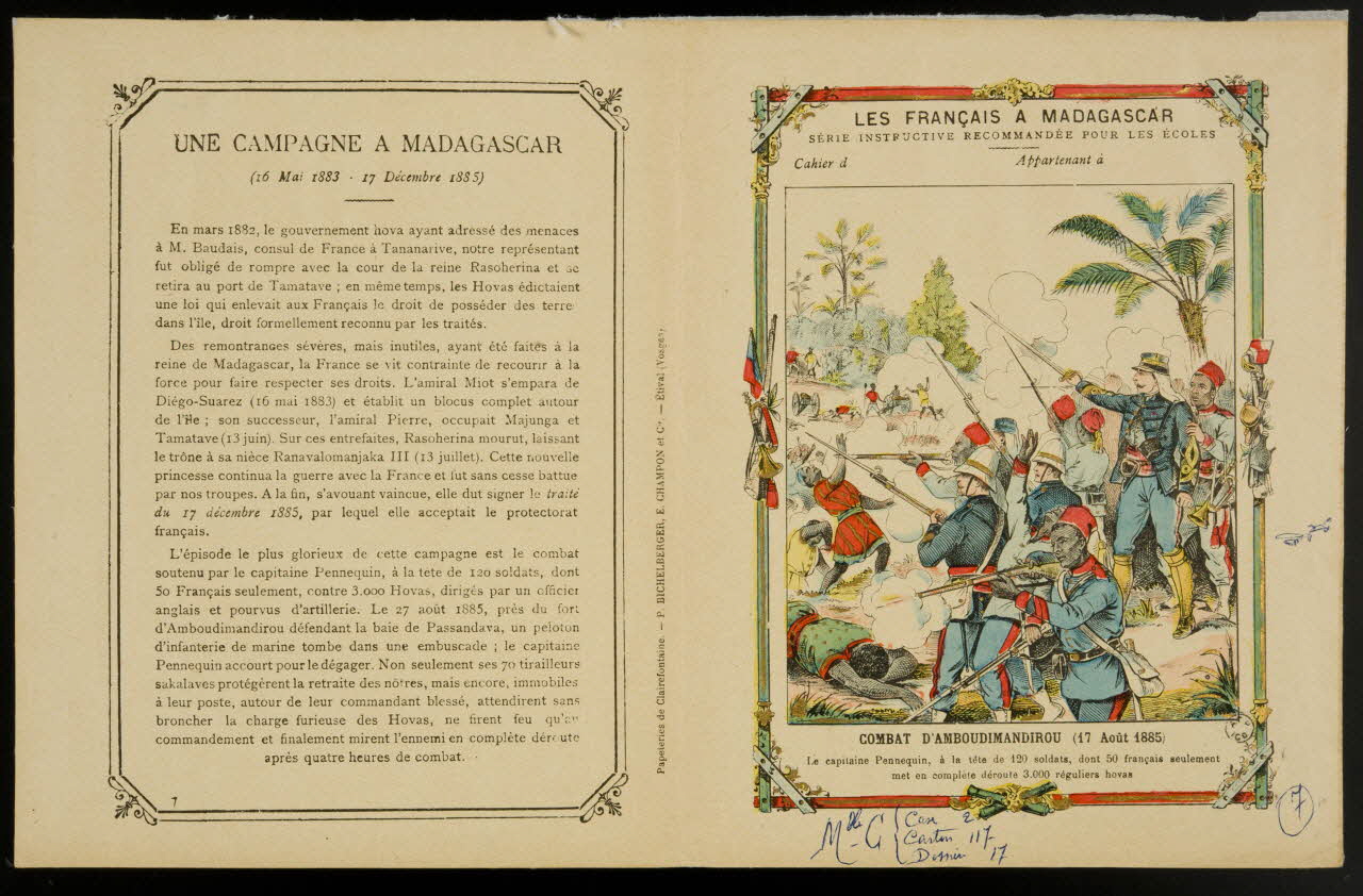 estampe LES FRANCAIS A MADAGASCAR 1963.144.225 Photo