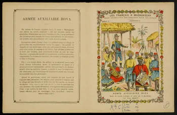 estampe LES FRANCAIS A MADAGASCAR  ARMEE AUXILIAIRE HOVA 1963.144.228 Photo