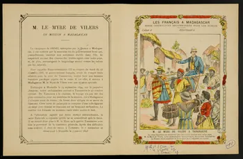 estampe LES FRANCAIS A MADAGASCAR  M. LE MYRE DE VILERS A TANANARIVE 1963.144.229  Photo