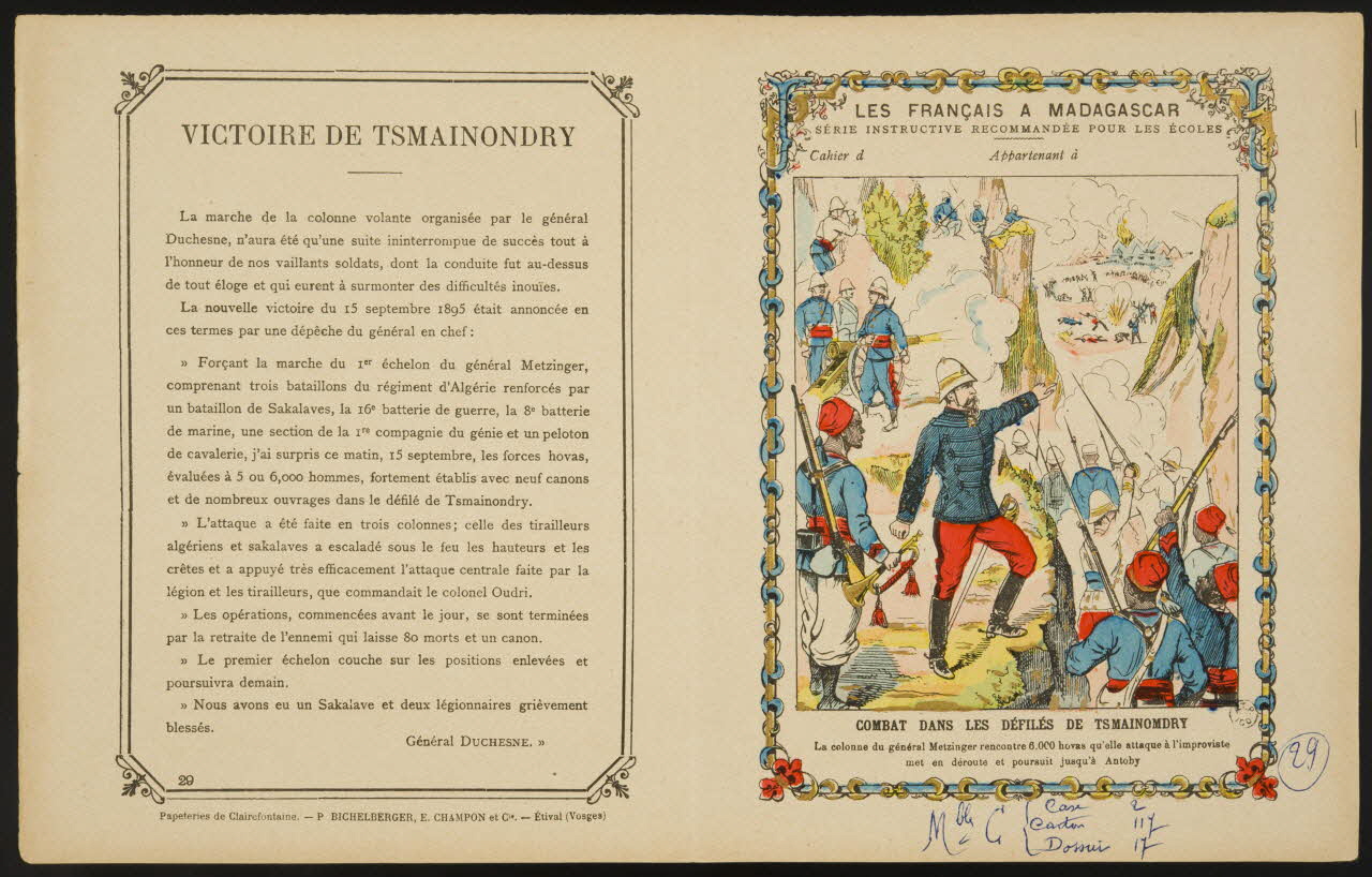estampe VICTOIRE DE TSMAINONDRY 1963.144.247 Photo