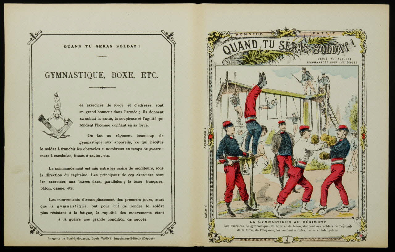 estampe LA GYMNASTIQUE AU REGIMENT 1963.144.254 Photo