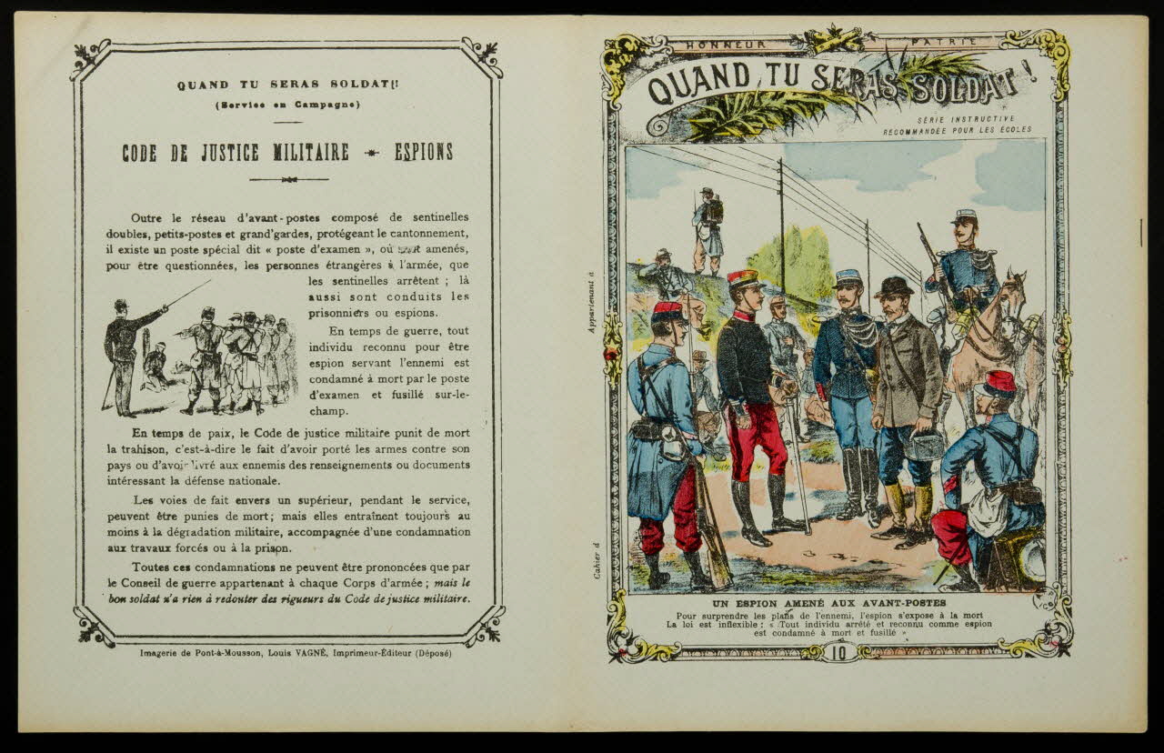 estampe UN ESPION AMENE AUX AVANT-POSTES 1963.144.260 Photo