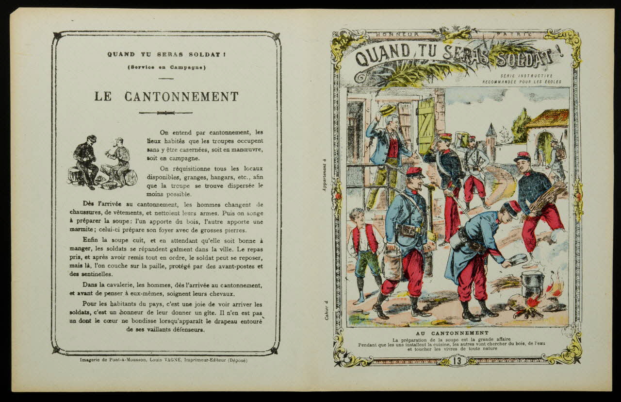 estampe AU CANTONNEMENT 1963.144.263 Photo